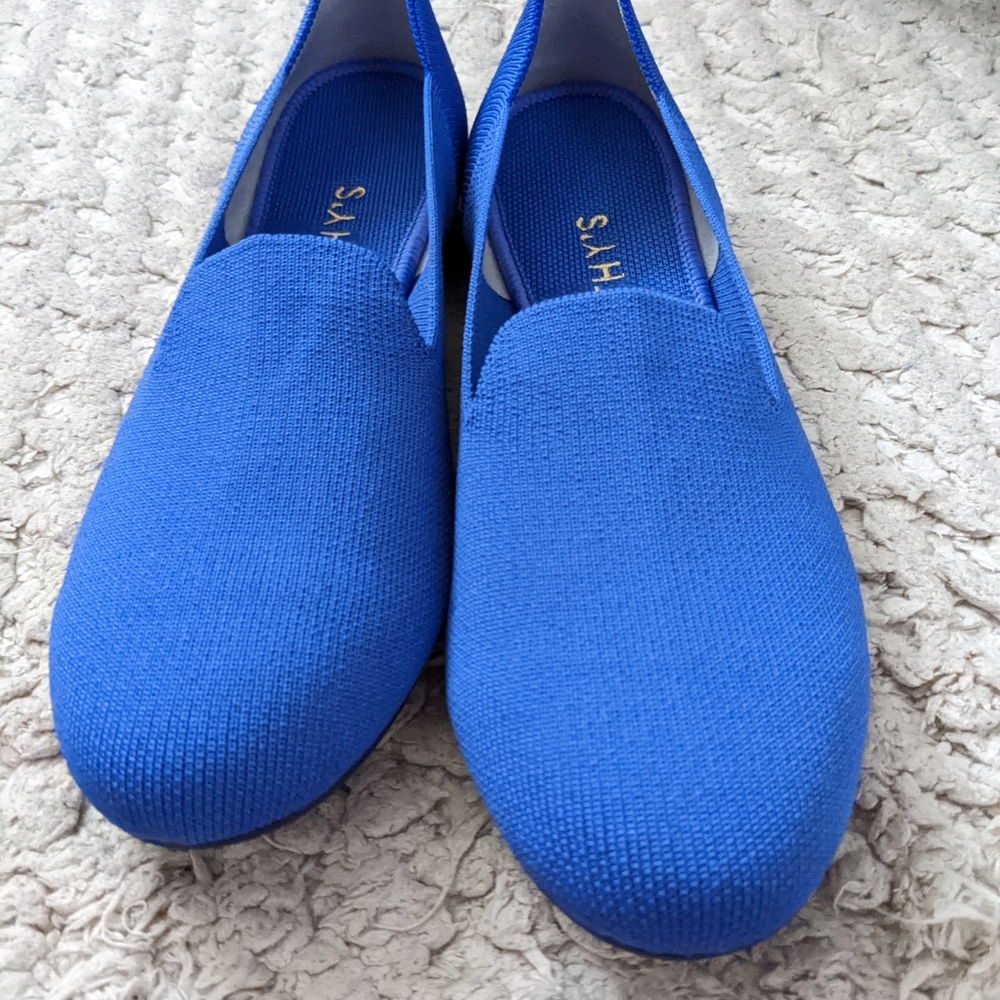 Rothy's cornflower loafers